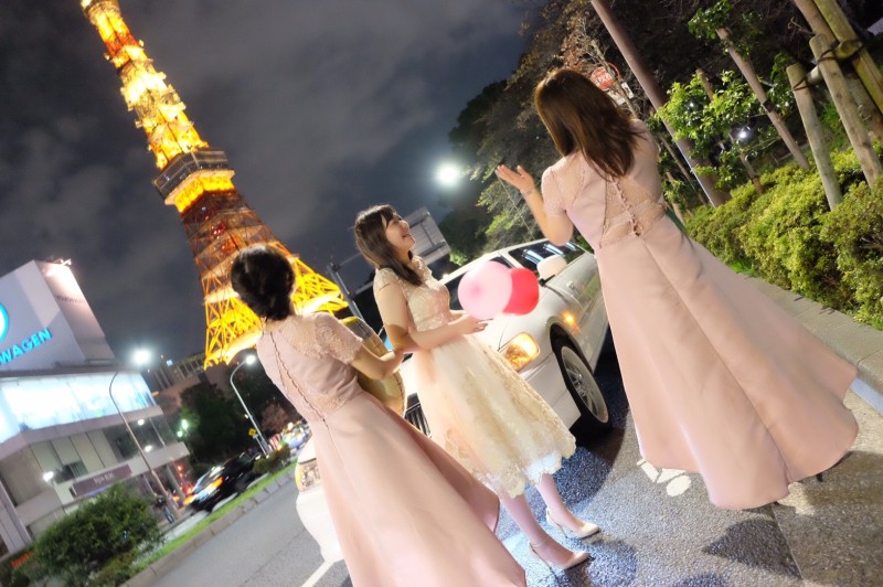 リムジンパーティードレス（東京タワー撮影）
